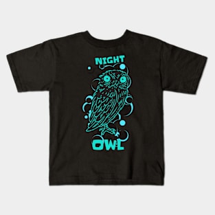 Funny Night Owl Gamer Sayings Stay Up Long Gift Kids T-Shirt